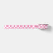 Ruban En Satin Gingham Rétro Rose Fuchsia (Devant)