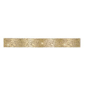 Ruban En Satin Glam Jaune Parties scintillant d'or Leopard (Devant)