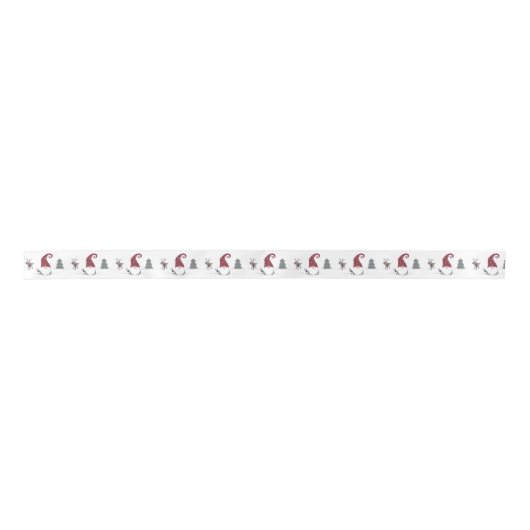 Ruban En Satin Gnome et Reindeer Scandinavian Tomte design (Devant)