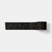 Ruban En Satin Gold Flakes Noir (Devant)