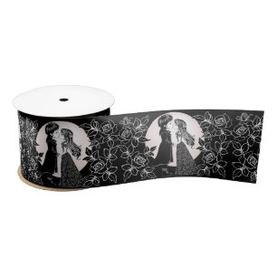 Ruban En Satin Gothique Emo Enfants Kiss Valentine's Day