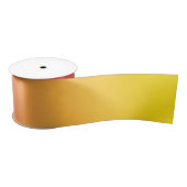Ruban En Satin Gradient jaune et rose (Bobine)