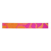 Ruban En Satin Gradient orange et rose chaud (Devant)