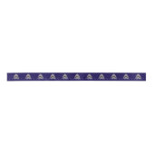 Ruban En Satin Grand requin blanc à motif marine gâteau bleu mari (Devant)