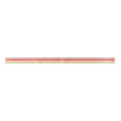 Ruban En Satin Grandes lignes modernes rose et vert (Devant)