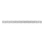 Ruban En Satin Gray wolf with pipe cartoon (Devant)