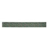 Ruban En Satin Green Christmas Foliage pattern (Devant)