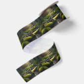 Ruban En Satin Green Frog Forest Life, (Dos)