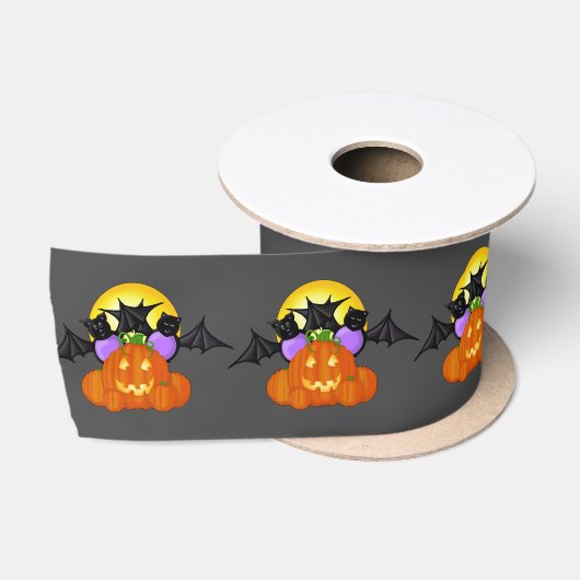 Ruban En Satin Halloween (Bobine)