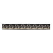 Ruban En Satin Halloween Dancing Skeletons Mariage gothique (Devant)