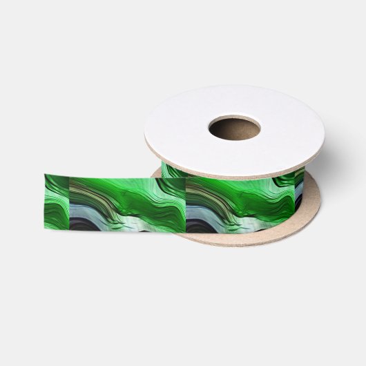 Ruban En Satin Herbe liquide (Bobine)