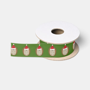 Ruban En Satin Hérisson de Noël mignon