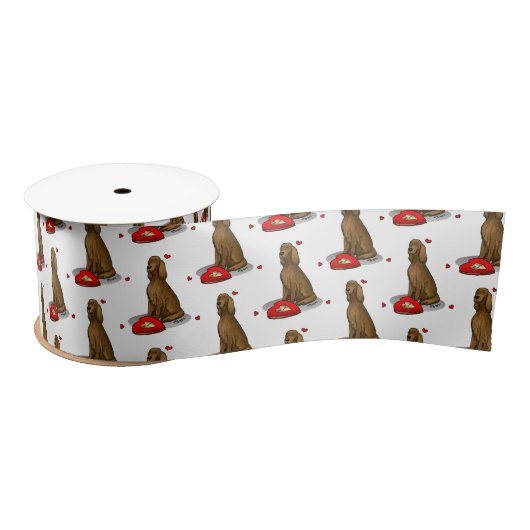 Ruban En Satin Heureuse Sainte-Valentin Be Mine Irish Setter (rou (Bobine)