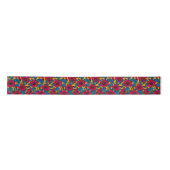 Ruban En Satin Hibiscus flowers satin ribbon (Devant)