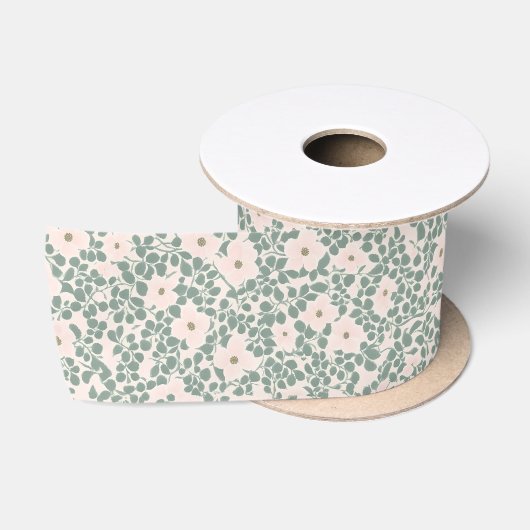 Ruban En Satin Hippie Boho Floral (Bobine)