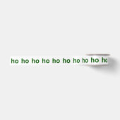 Ruban En Satin Ho-Ho-Ho Vert et Blanc (Devant)