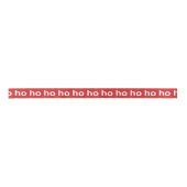 Ruban En Satin Ho Ho Rouge (Devant)