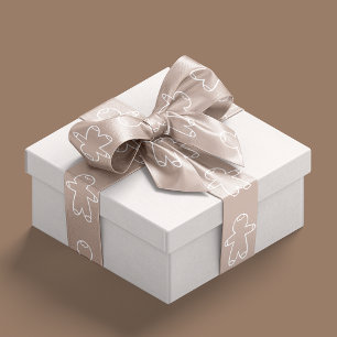 Ruban En Satin Hommes D2AFA1 beige et pain d'épices blanc