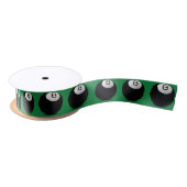 Ruban En Satin Huit Boule En Vert (Bobine)