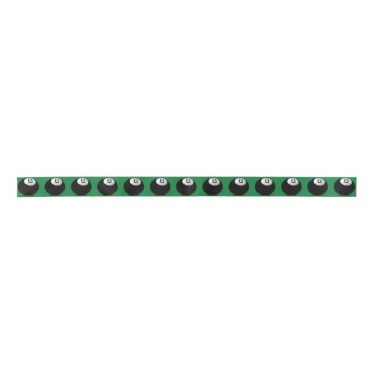 Ruban En Satin Huit Boule En Vert (Devant)