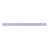 Ruban En Satin Hydrangea Fleurs Violettes et Bleues (Devant)
