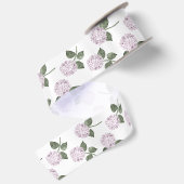Ruban En Satin Hydrangea Rose Fleurie Florale (Dos)