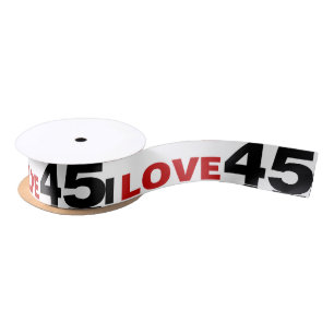 Ruban En Satin I Love 45