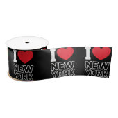 Ruban En Satin I Love New York - New York City Nyc (Bobine)