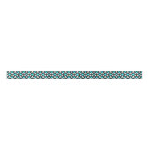Ruban En Satin Icônes turquoise, Noir & Blanc Quatre Cartes (Devant)