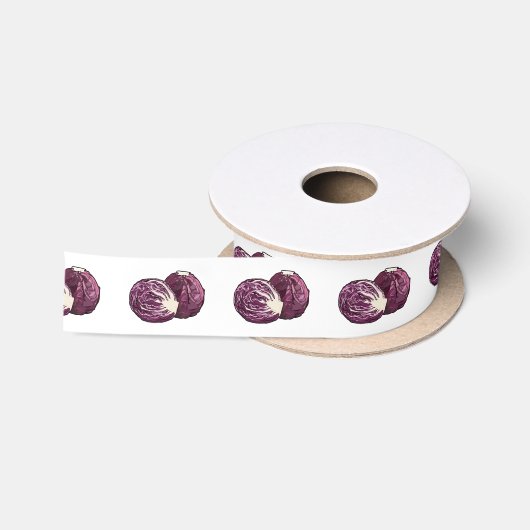 Ruban En Satin Illustration de chou rouge (Bobine)