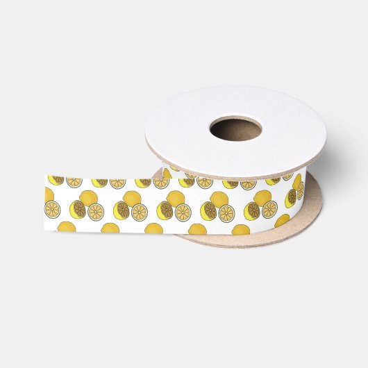 Ruban En Satin Illustration de citron (Bobine)