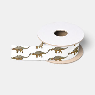 Ruban En Satin Illustration de dinosaure blindé Ankylosaurus