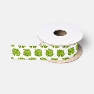 Ruban En Satin Illustration de la feuille de limon