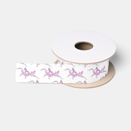 Ruban En Satin Illustration de l'orchidée mante (Bobine)