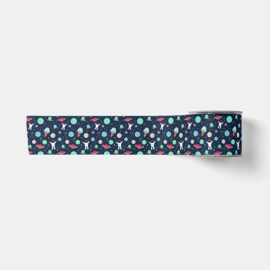 Ruban En Satin illustration de motif spatial (Devant)