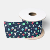 Ruban En Satin illustration de motif spatial (Bobine)