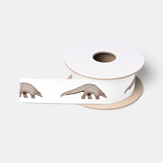 Ruban En Satin Illustration de Pangolin (Bobine)
