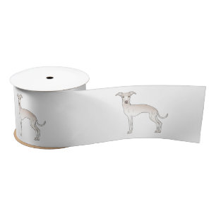 Ruban En Satin Illustrations de chien de bande dessinée Greyhound