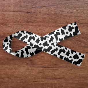 Ruban En Satin Impression vache Cowgirl Country Ferme Animaux