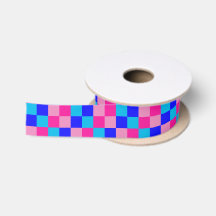 Imprimé à carreaux rose et bleu