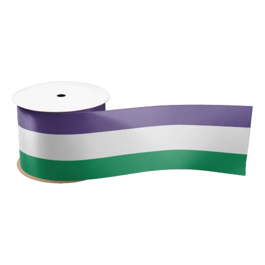 Ruban En Satin Indicateur Suffragette (Bobine)