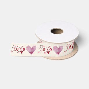 Ruban En Satin Inspiré vintage Valentine Love XXOO Coquette