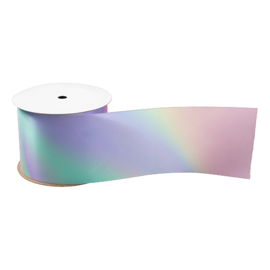 Ruban En Satin Iridparme arc-en-ciel (Bobine)