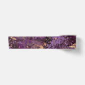 Ruban En Satin iris encre dorée tourbillon : (Devant)
