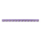 Ruban En Satin Iris In Violet Lilac and Purple Botanical Art (Devant)