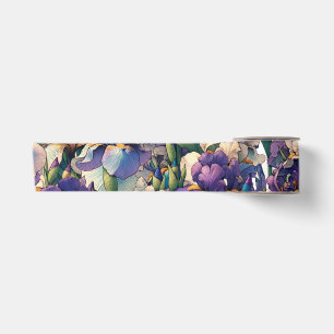 Ruban En Satin Iris violets Fleurs jardinage floral Jardin de fle