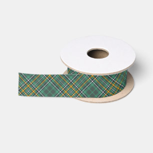 Ruban En Satin Irlandais National Tartan Plaid Motif