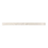 Ruban En Satin Ivoire beige crème solide (Devant)