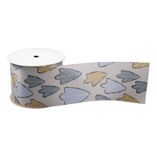 Ruban En Satin Jack Frost Motif Feuille Satin Ribbon