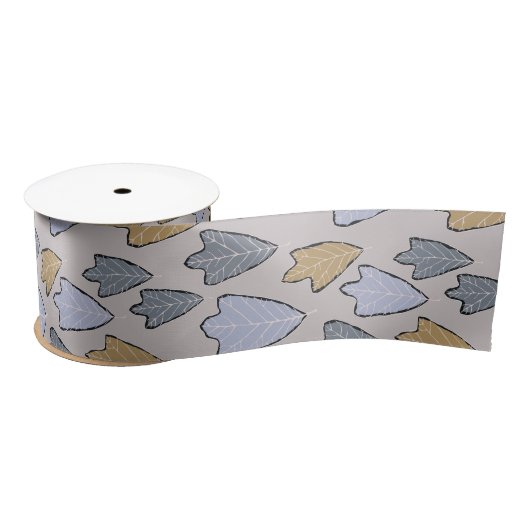Ruban En Satin Jack Frost Motif Feuille Satin Ribbon (Bobine)
